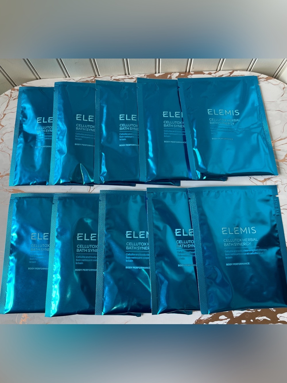 ELEMIS CELLUTOX HERBAL BATH SYNERGY - 10 INDIVIDUAL SACHETS - NEW